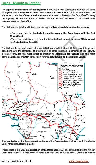 Curso Master Transporte Carretera: Corredor transafricano Lagos-Mombasa