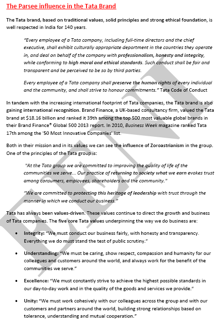 TATA Group (Zoroastrian, India)