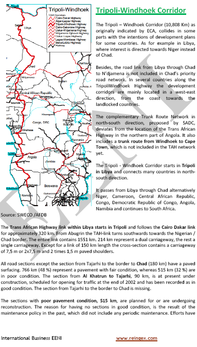 Curso Master Transporte Carretera: Corredor Trípoli-Windhoek (Autopista transafricana)
