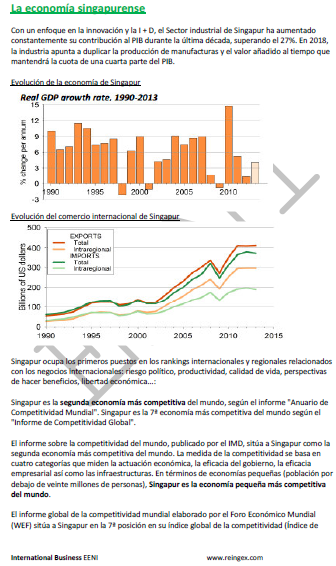 Comercio Exterior y Negocios en Singapur