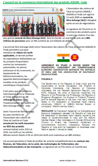 accord ASEAN-Inde