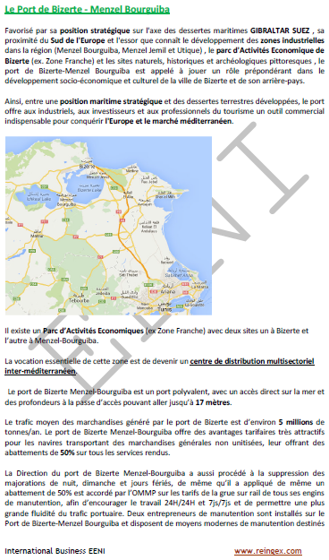 Cours transport maritime : Ports de la Tunisie