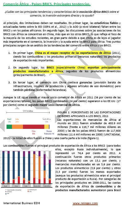 Curso Master: Cooperación África-BRICS