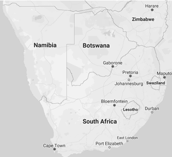 Negocis i comerç exterior a l'Àfrica Austral, Namíbia, Zàmbia, Botswana, Zimbàbue