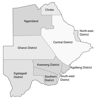 Districts de Botswana, Gaborone (Source : Amitchell)