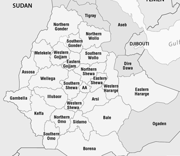 Negocis províncies d'Etiòpia