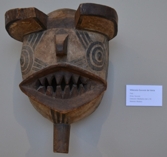 Máscara hiena de los Gurunsi, Burkina Faso