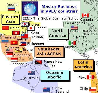 Máster online profesional en negocios en los países APEC