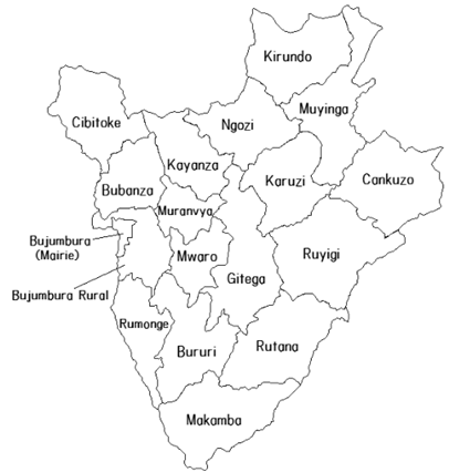 Negócios Províncias do Burundi (Doutoramento, Mestrado)