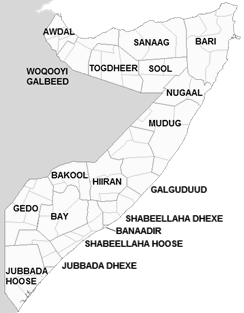 regions of Somalia (source: Deudora)