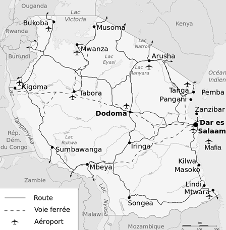 Curso Mestrado: Transporte rodoviário na Tanzânia (fonte: OECD)