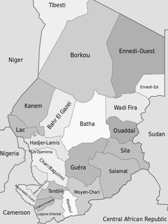 Regions of Chad (Source: Jaldouseri)